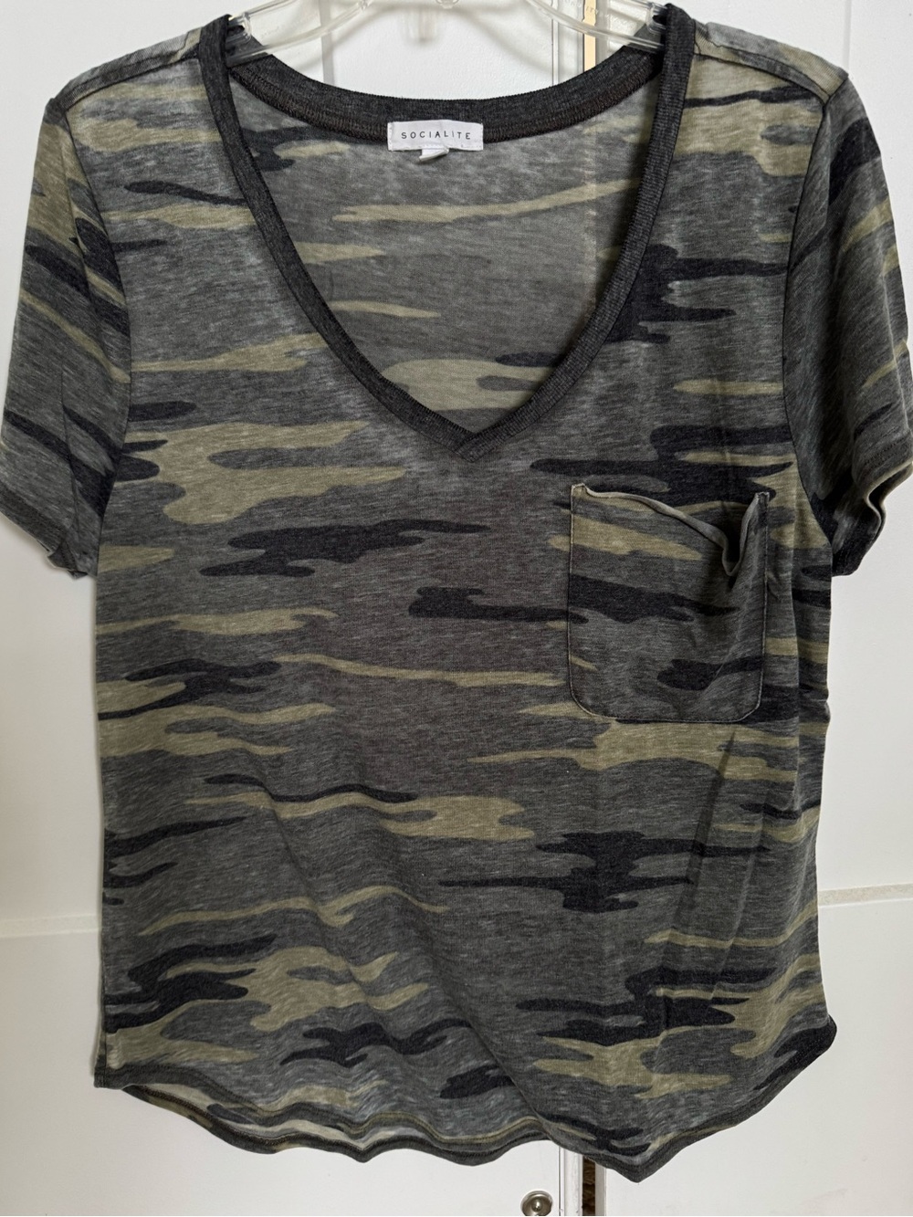 Socialite Camo Pocket Tee